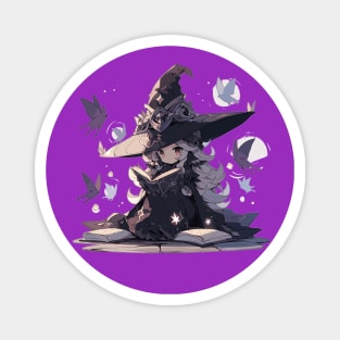 witch reading spell's Magnet